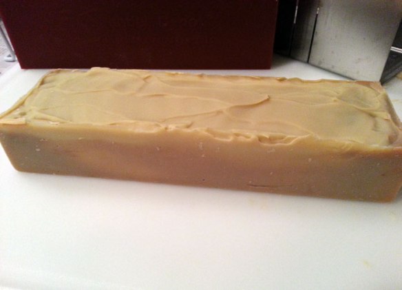 Almond Biscotti Cocoa Soap Log