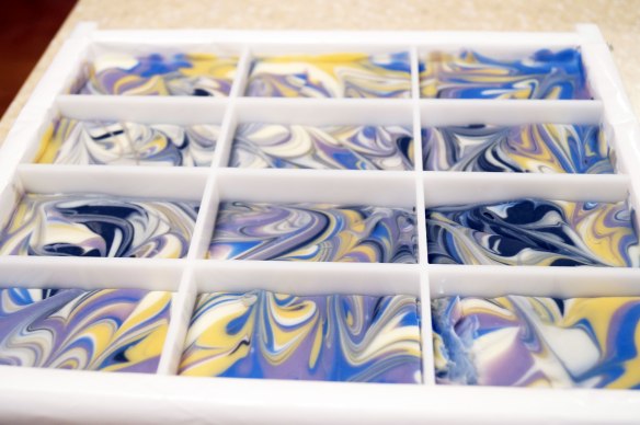 Column pour soap after 4 hours